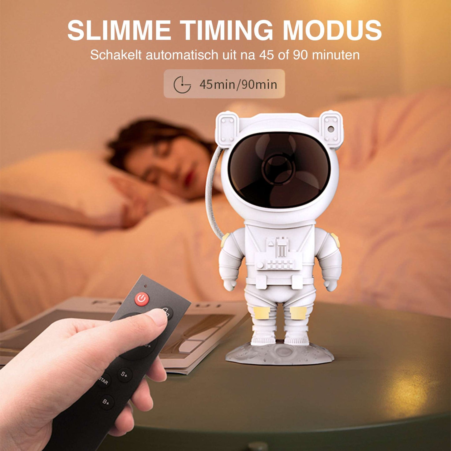 Swiftvein Astronaut Sterrenhemel Projector Met Slimme Timing Modus