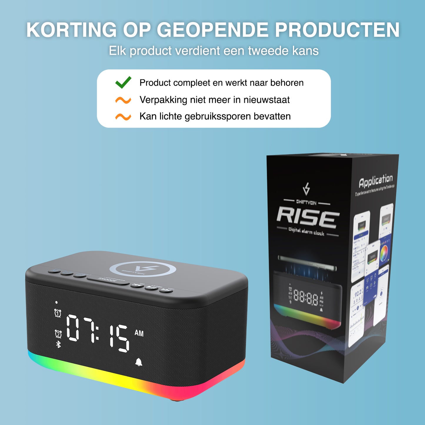 Swiftvein Rise Alarm Clock Used