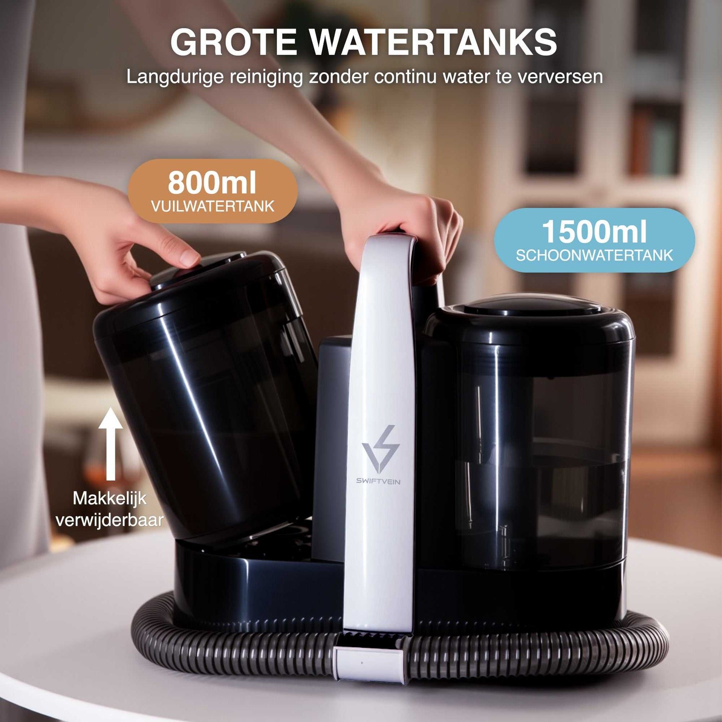 Swiftvein Vortex Vlekkenreiniger Grote Watertanks