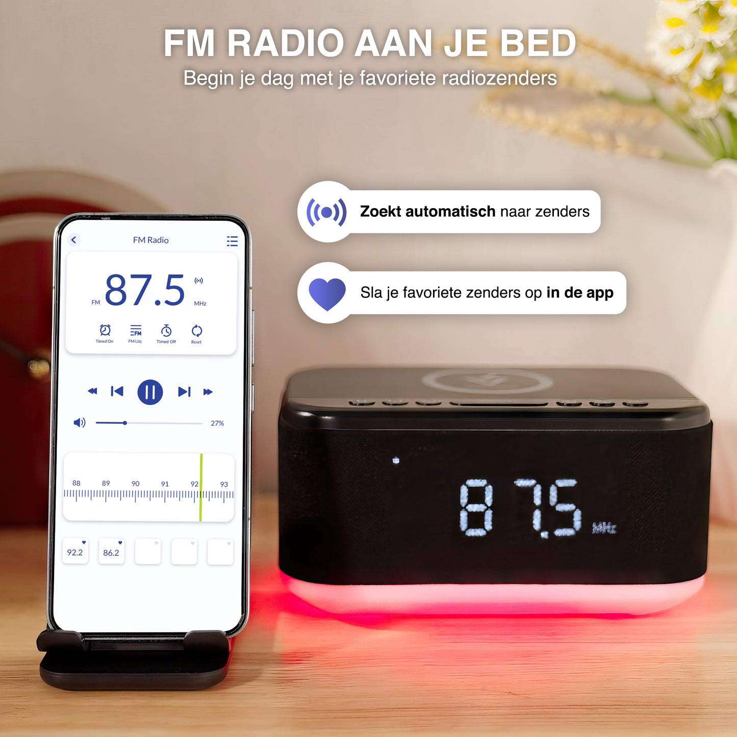 Swiftvein Rise Alarm Clock Radio