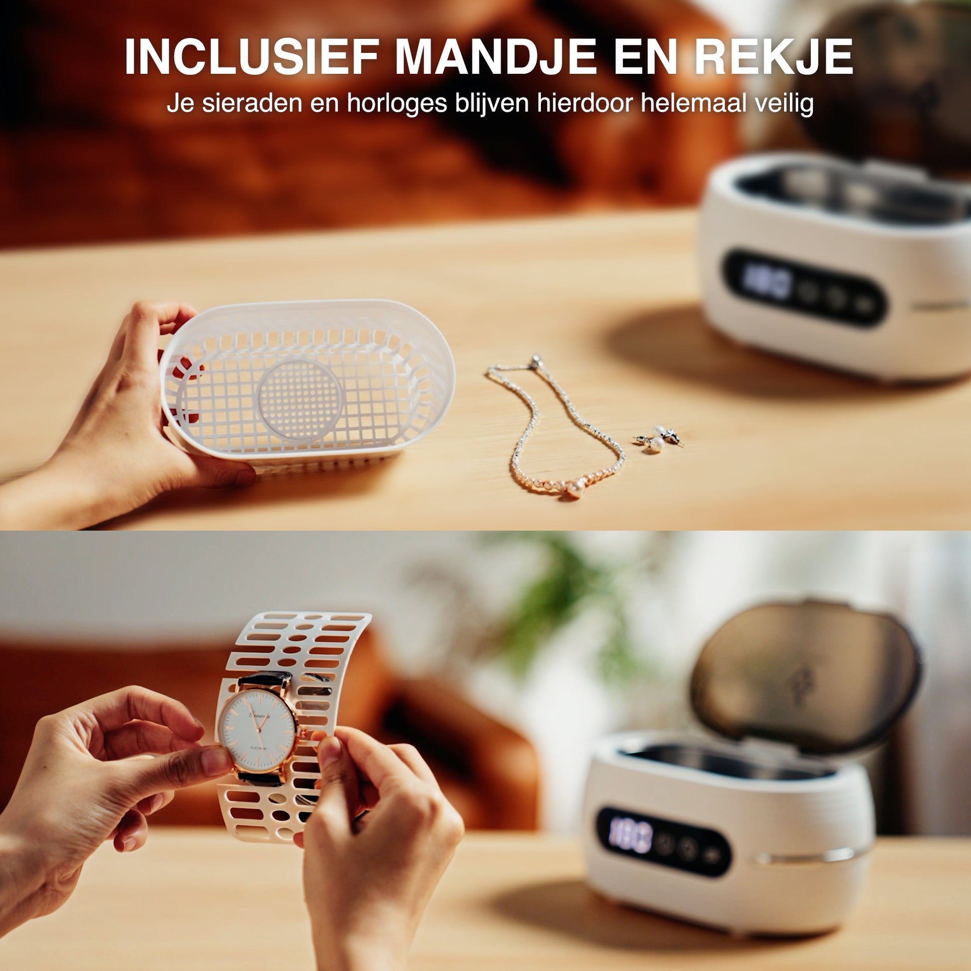 Swiftvein Shine Ultrasonic Cleaner Basket Watch Holder