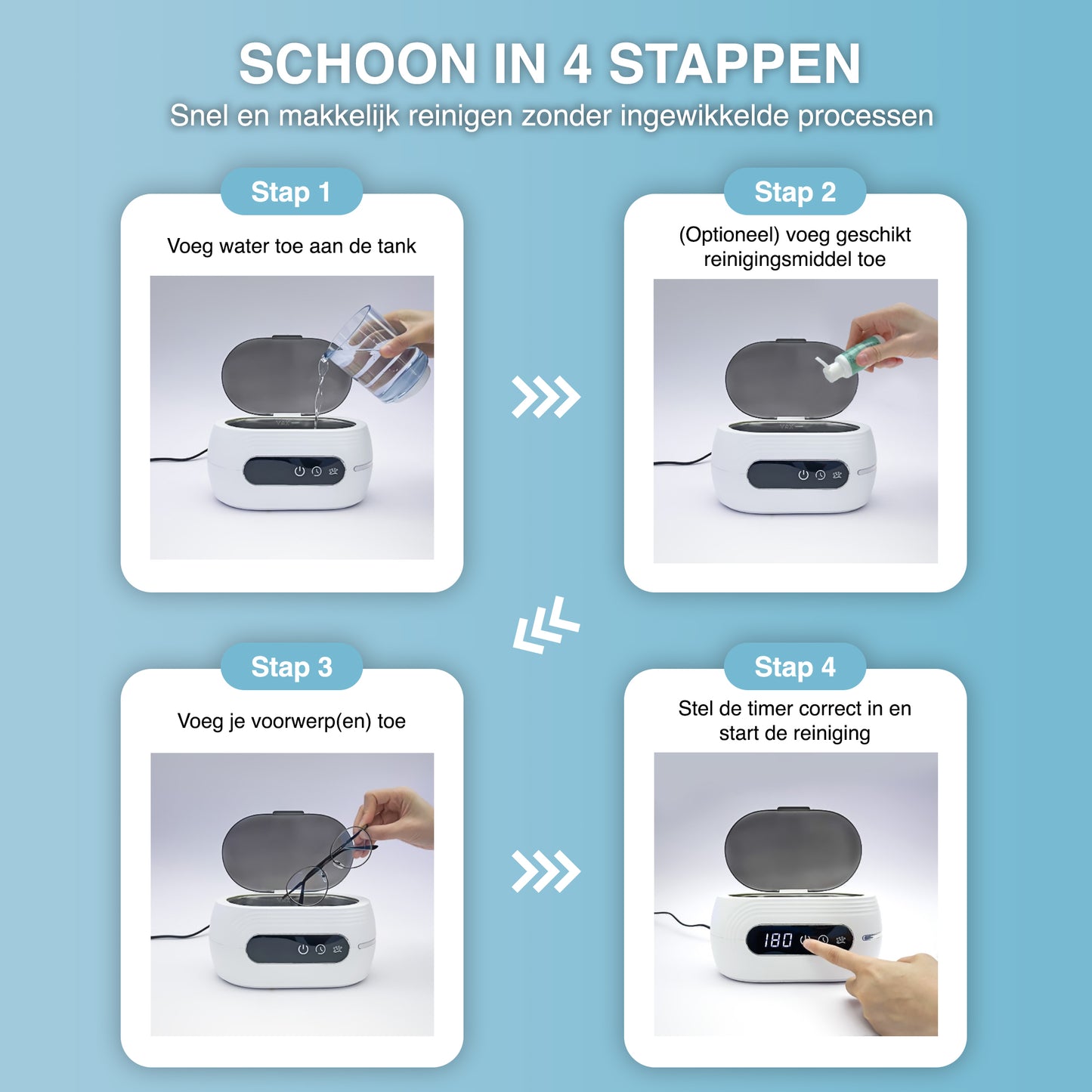 Swiftvein Shine Ultrasonic Cleaner Instructions