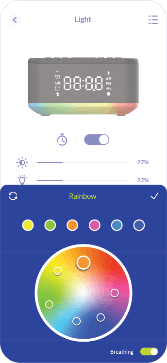 Seven Light Colours