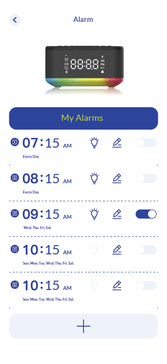Up To 10 Alarms